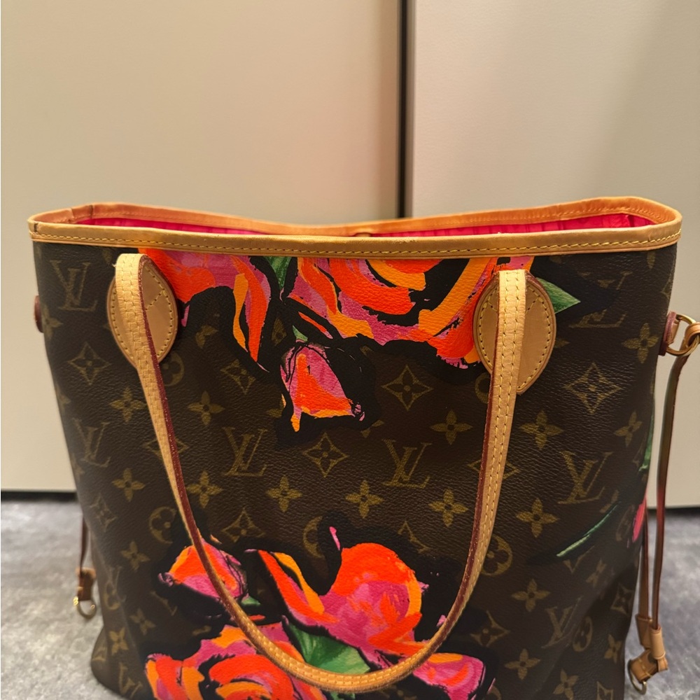 Louis Vuitton Vibrant Floral Tote - Brown and Orange